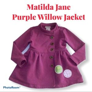 NWOT Matilda Jane Willow Amethyst Girls Jacket